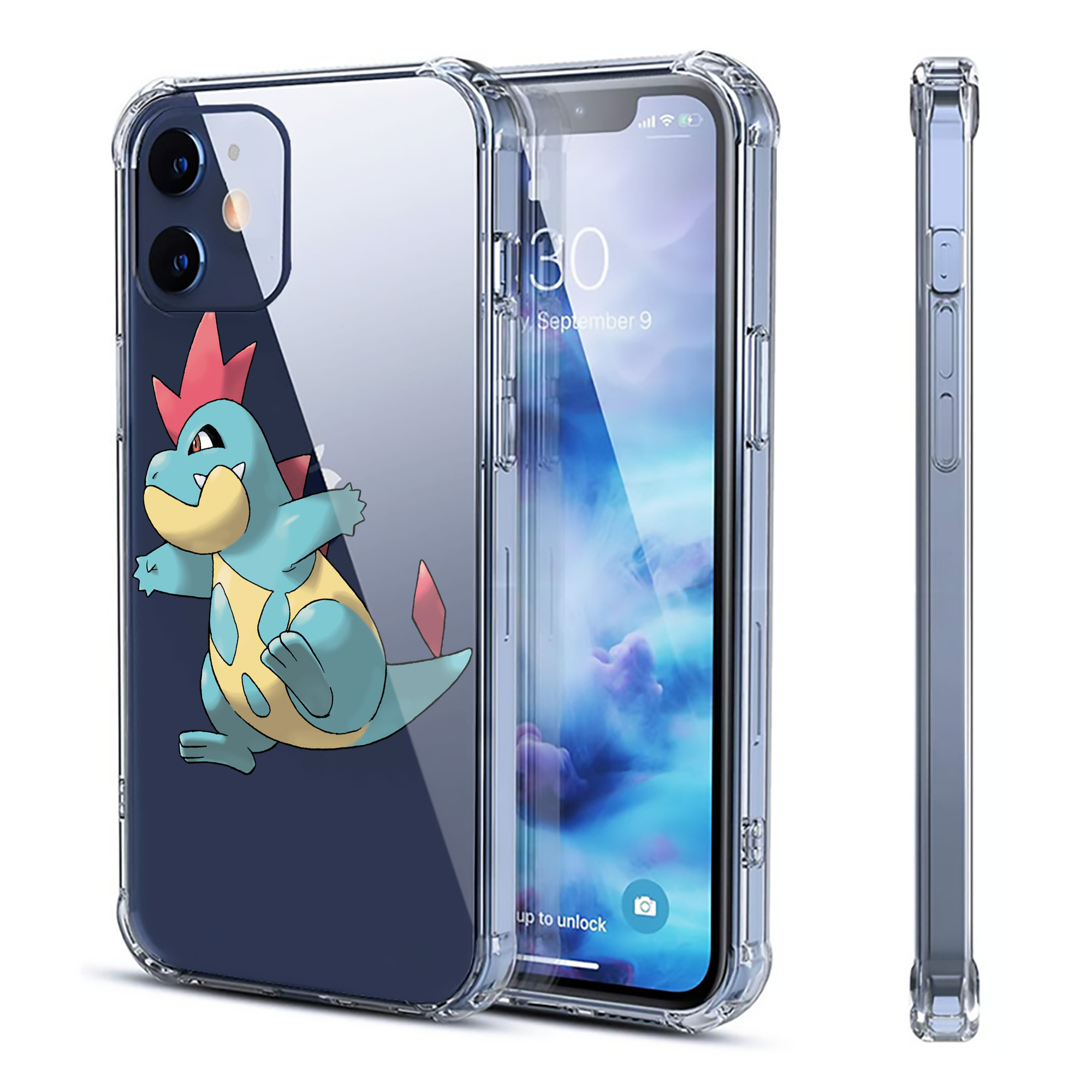 （画像用） ポケットモンスター Pokémon 【iPhone 12シリーズ対応】透明スマホケース（クリアソフトケース）